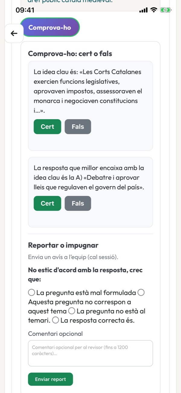 Prepara Mossos a l’iPhone: Comprova-ho